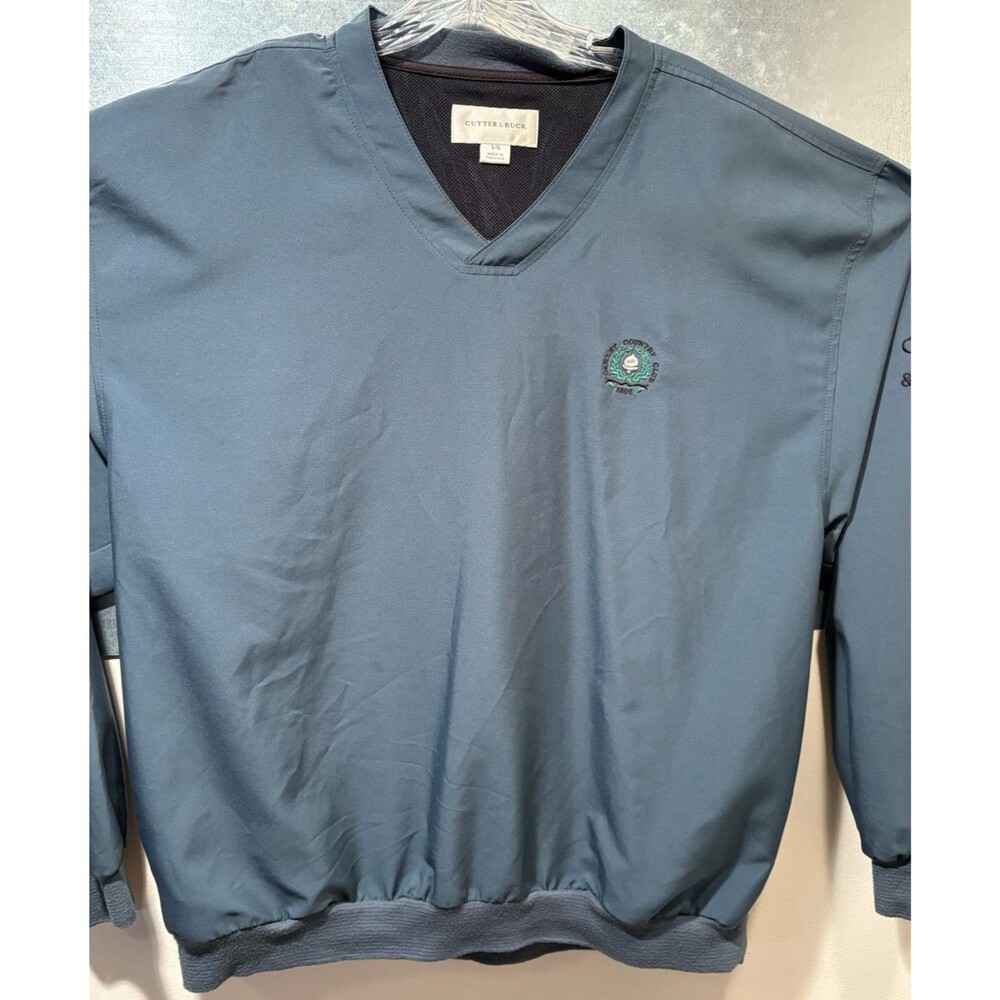 Golf Pullover Windbreaker Cutter & Buck Embroidered "Oakley Country Club 1898"